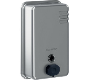 Vertical soap dispenser 1100ml 304 stainless steel brushed, ABS pushbutton